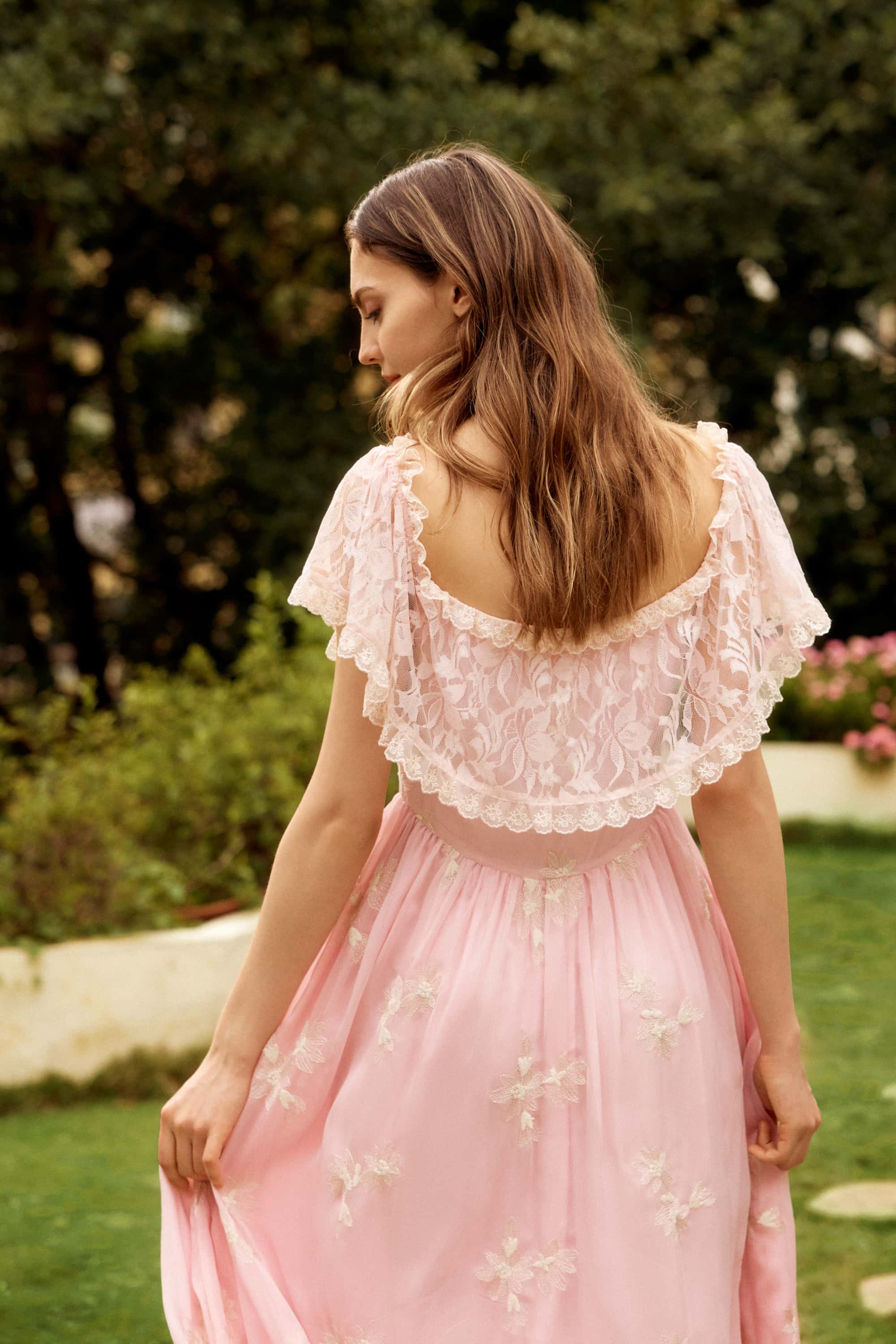 Belle Lace Embroidered Maxi Dress